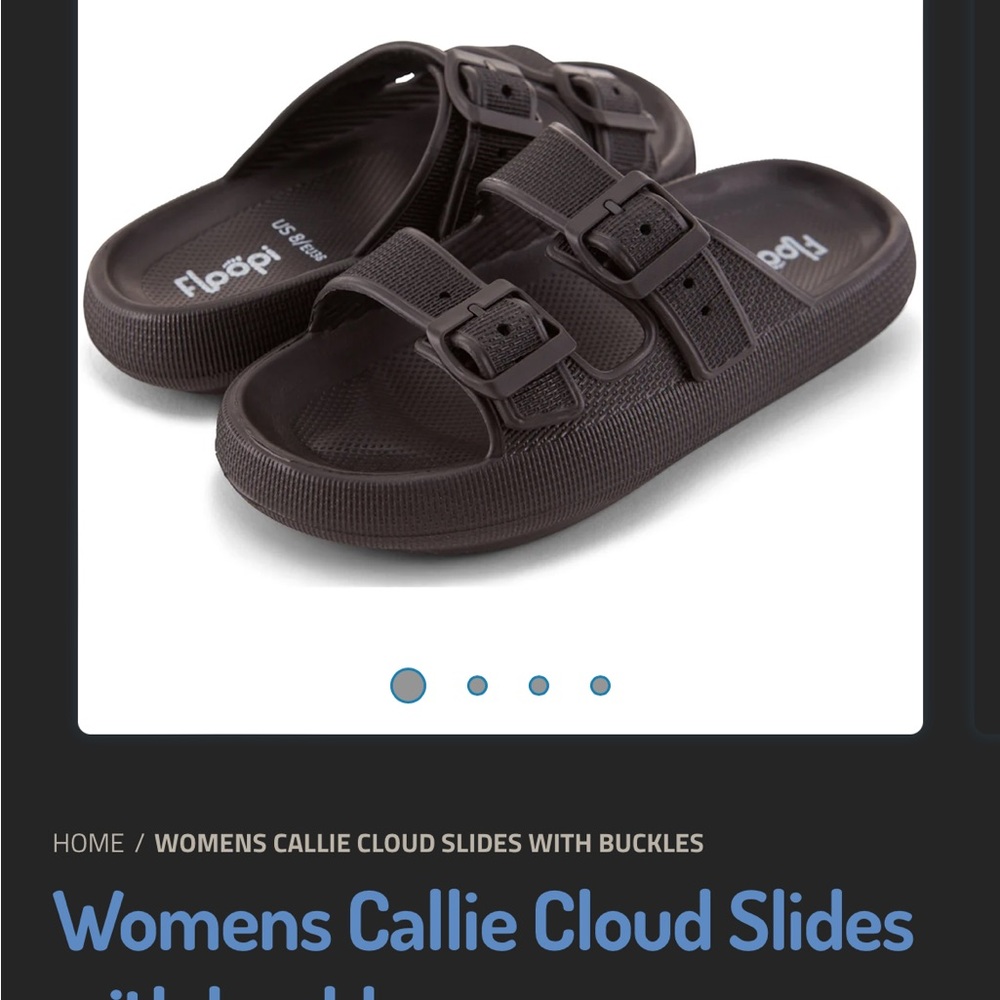 Women’s size 8 Callie Cloud Slides with buckles